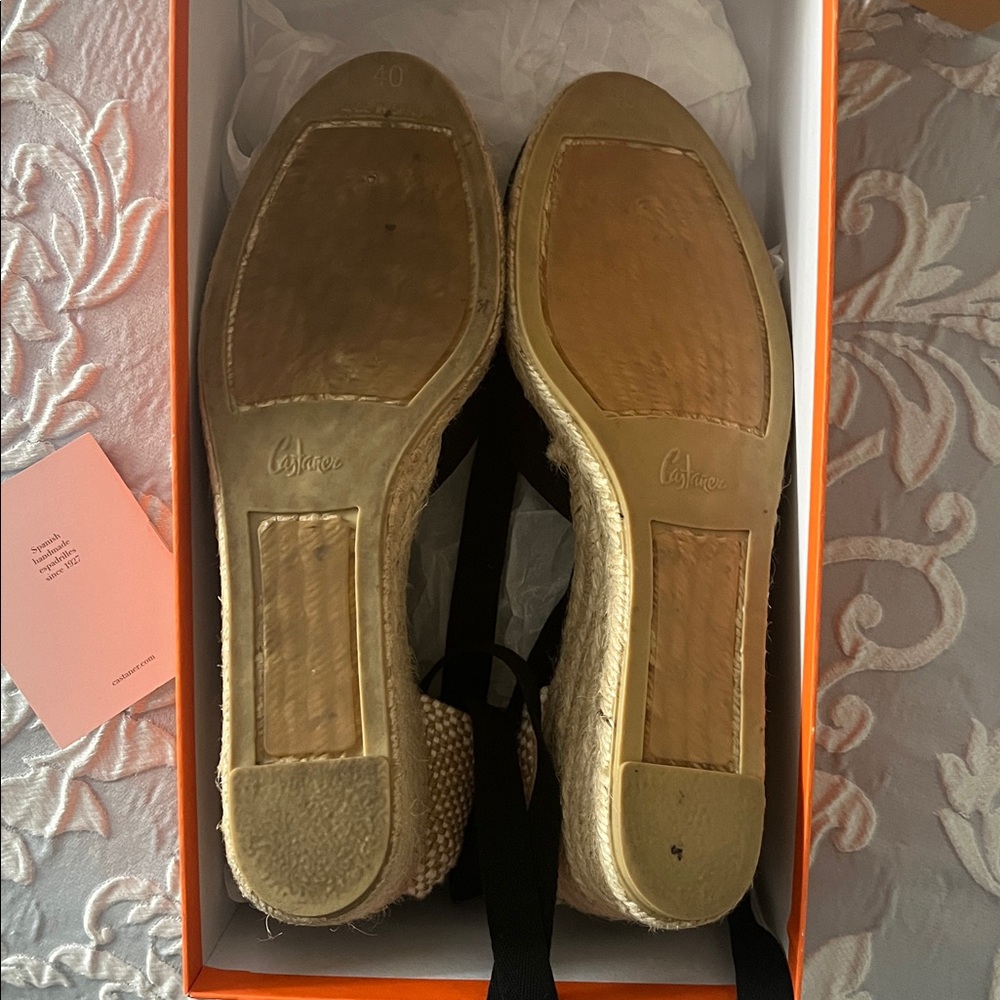 Castaner Black and Cream Espadrilles - Picture 5 of 10